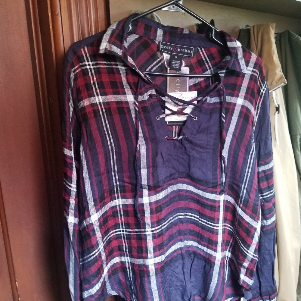 Flannel long sleeved shirt